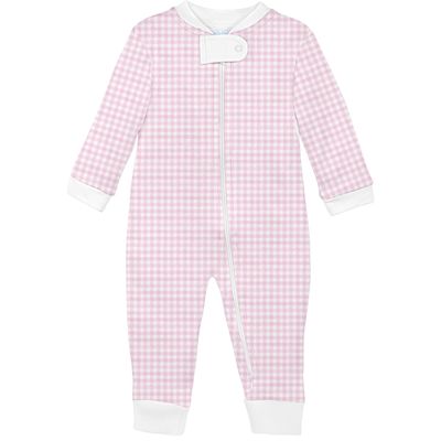 Pima Cotton Onesie - Pink Gingham