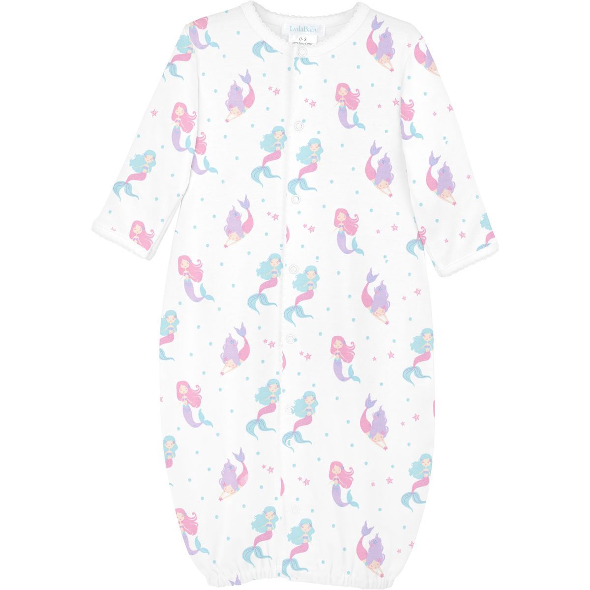 Pima Cotton Converter Sleep Gown - Mermaids