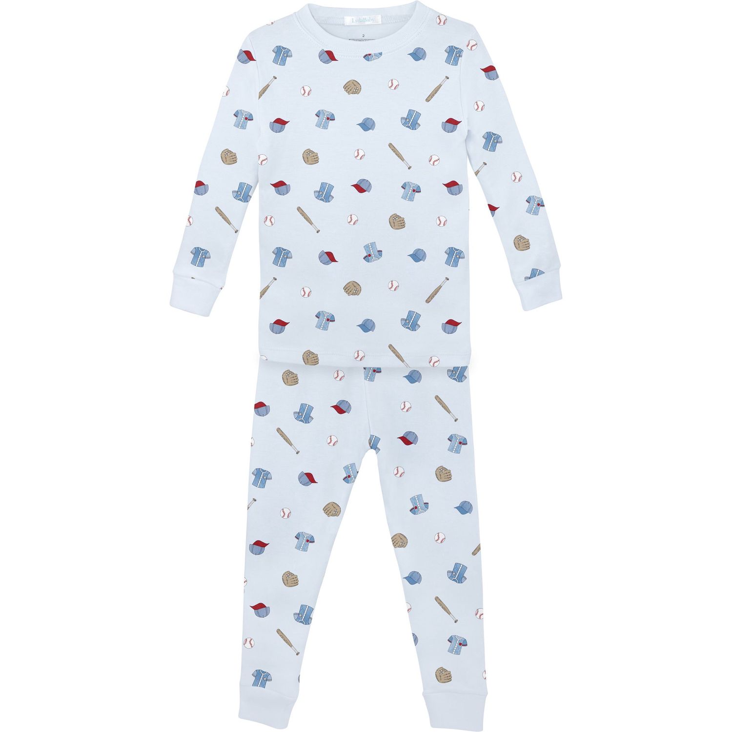 Pima Cotton Pajama Set - Baseball