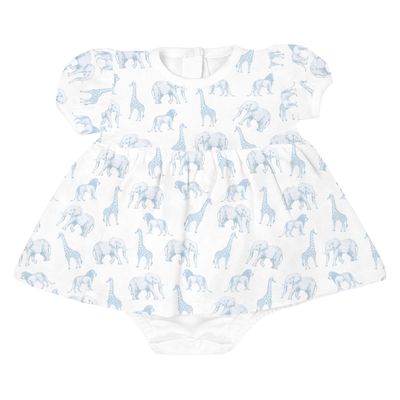 Pima Cotton Dress - Safari Blue