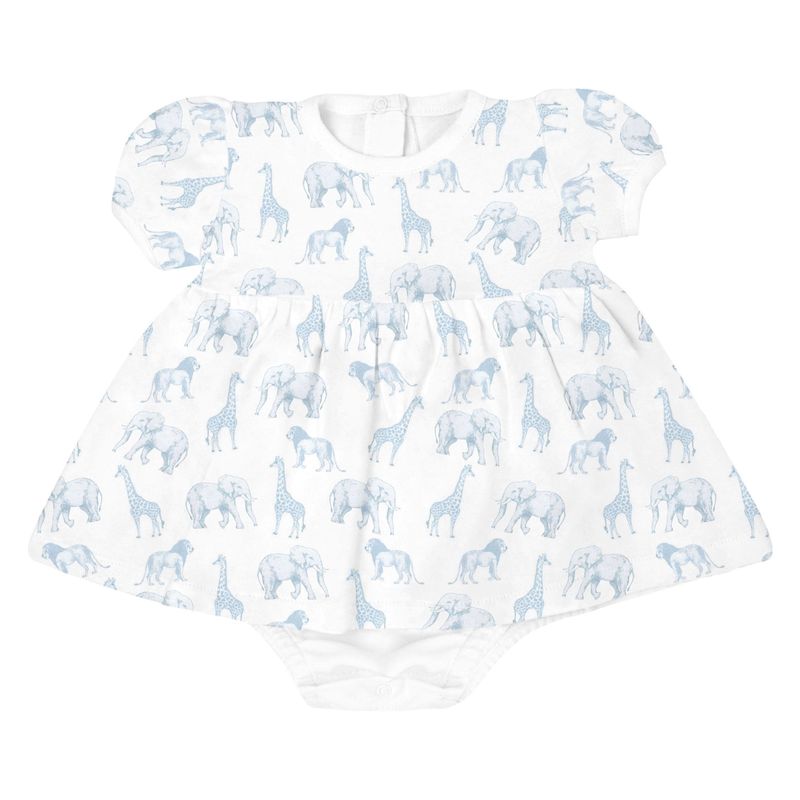 Pima Cotton Dress - Safari Blue