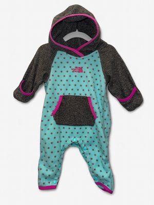 Used - The North Face - Fleece Jumpsuit - 0-3M - PWE5335