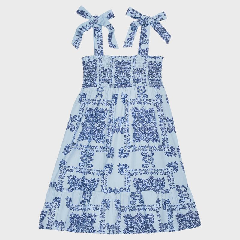 Wide Strap Lucy Dress - Boho Blue