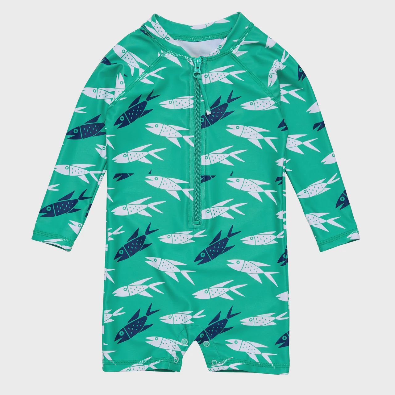 Baby Long Sleeve Sunsuit - Off the Hook