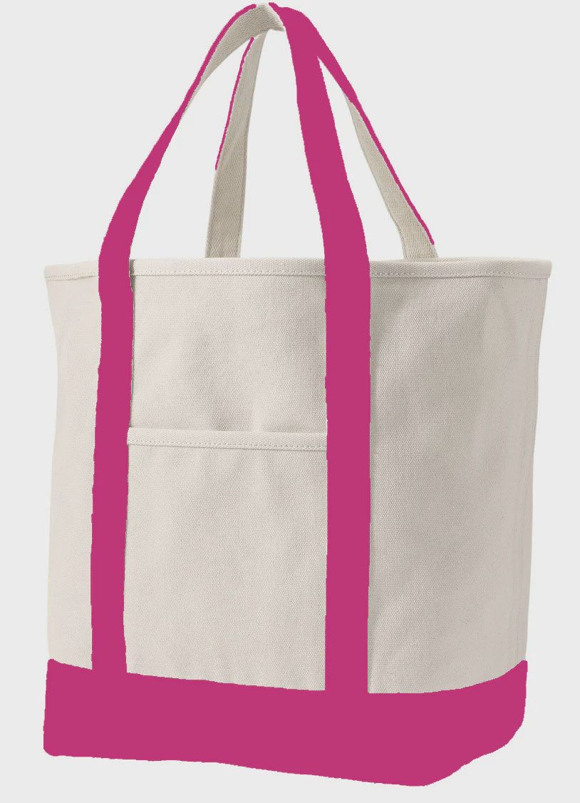 Pink Canvas Tote