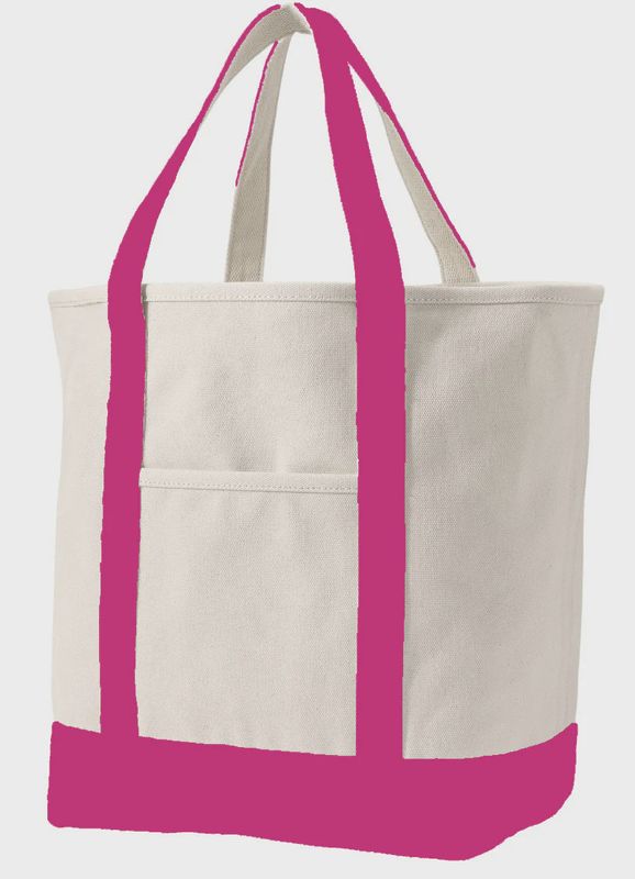 Pink Canvas Tote