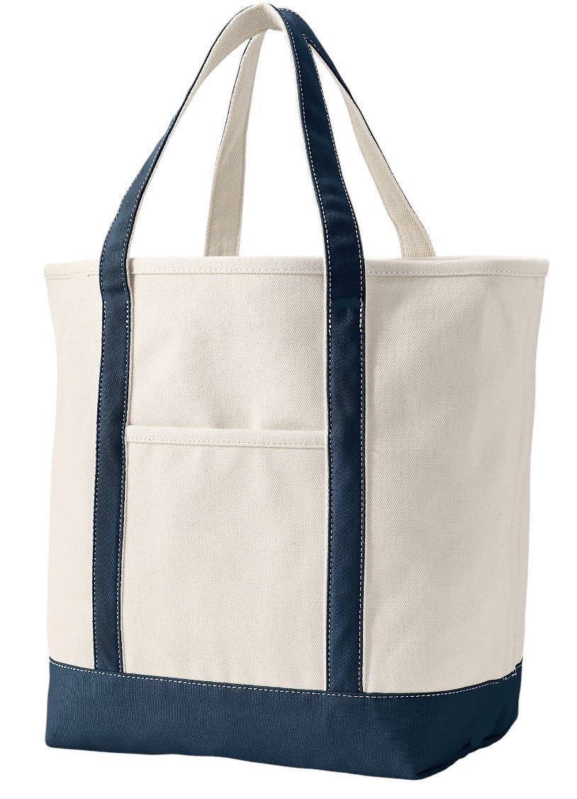 Navy Canvas Tote