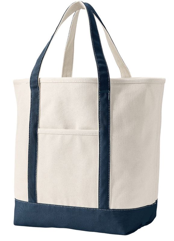 Navy Canvas Tote