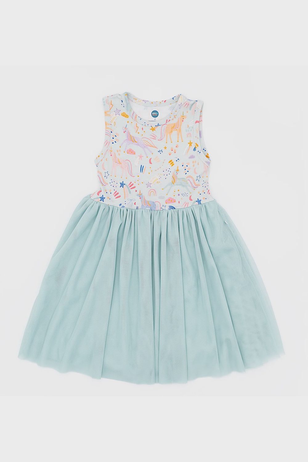 Girls Sleeveless Tulle Dress - Estelle Unicorn