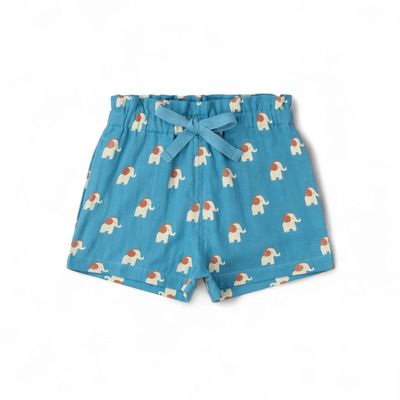 Organic By The Sea Shorts - Blue Elephants