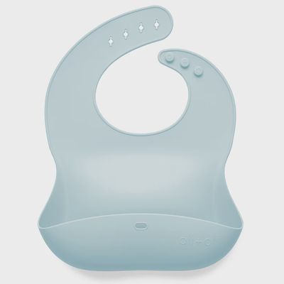 Silicone Roll-Up Baby Bib - Sky