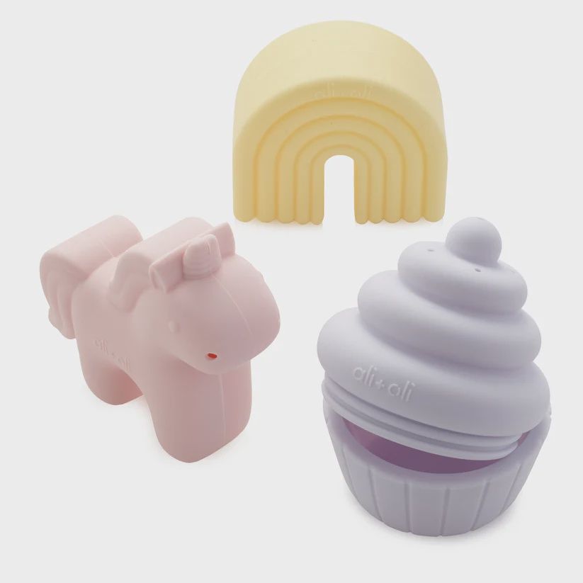 Unicorn Bath Toys - Play Set of 3