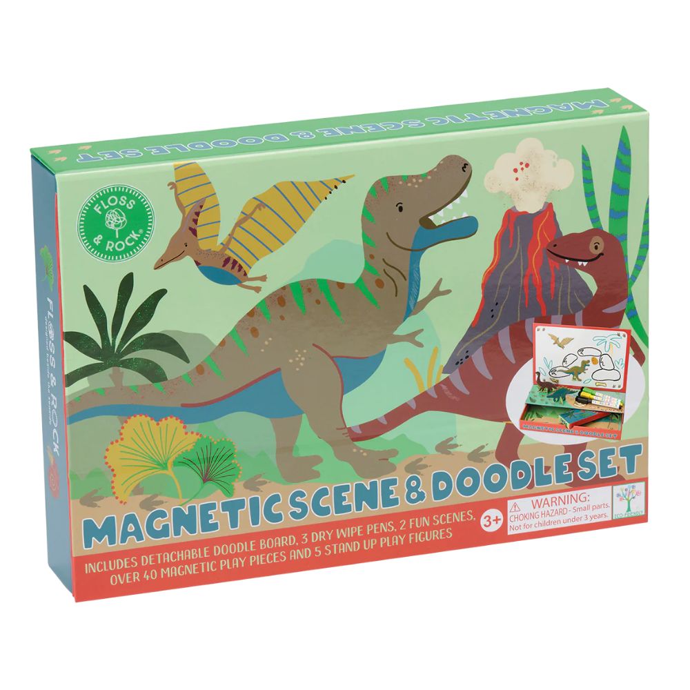 Magnetic Scene and Doodle Set - Dino