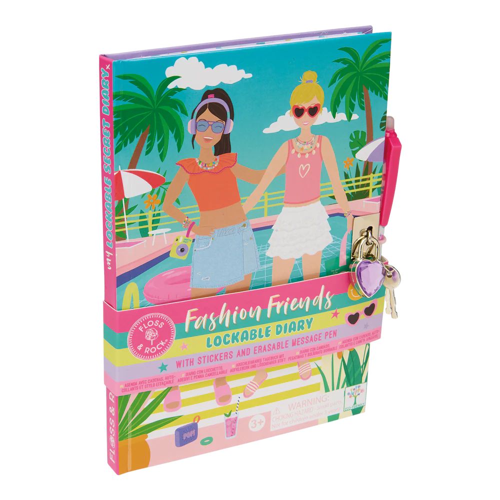 Lockable Diary &amp; Pen - Fashion Friends