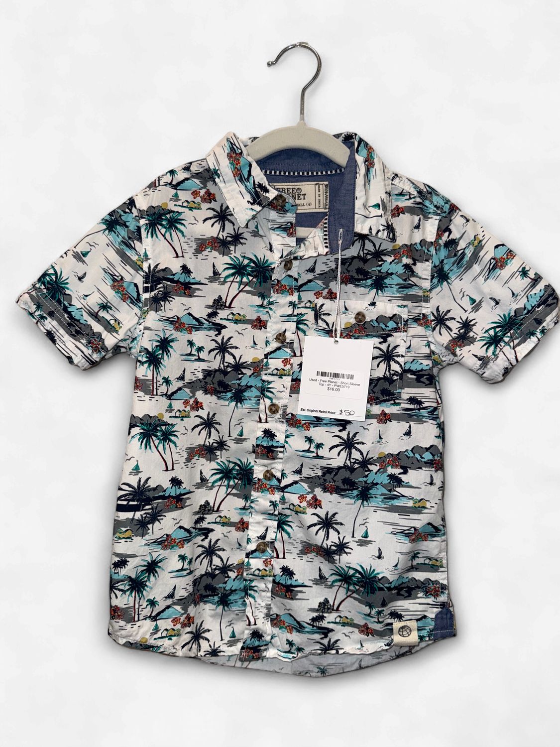 Used - Free Planet - Short Sleeve Top - 4Y - PWE5719