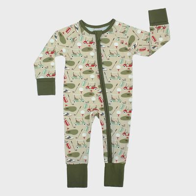 Convertible Zip Pajama - Tee Time