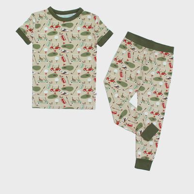 Short Sleeve Pajama Set - Tee Time