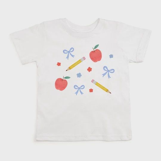 Ditsy Floral Back To School Short Sleeve T-Shirt