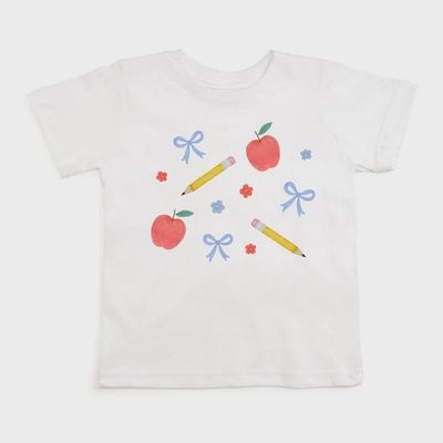 Ditsy Floral Back To School Short Sleeve T-Shirt