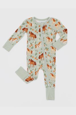 Baby Convertible Zip Pajama - Horsin' Around Baby Convertible Zip Pajama - Horsin' Around