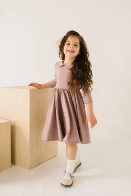 Girls Rubina Dress - Mauve