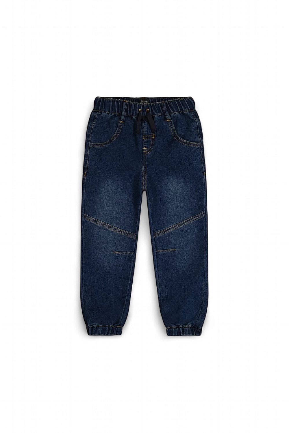 Boys French Terry Denim Jogger - Navy Blue