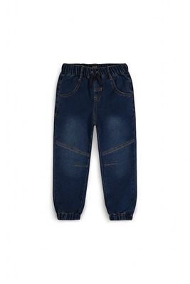 Boys French Terry Denim Jogger - Navy Blue