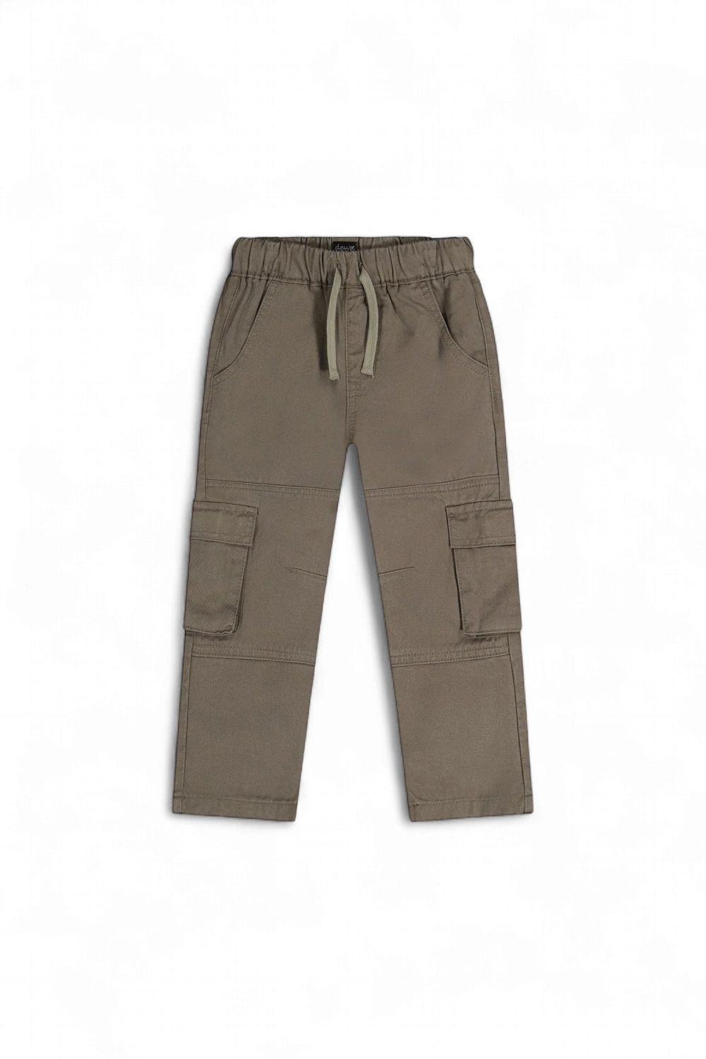 Boys Twill Pants With Cargo Pockets - Grey