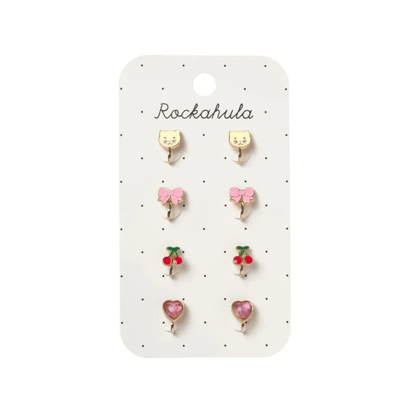 Cute Kitten Clip On Earrings