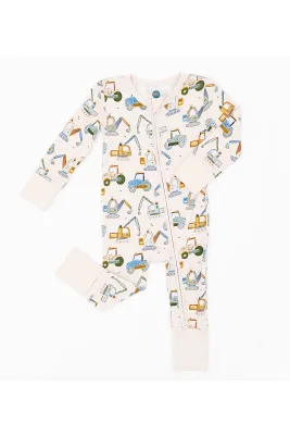 Baby Convertible Zip Pajama - Little Builder Baby Convertible Zip Pajama - Little Builder