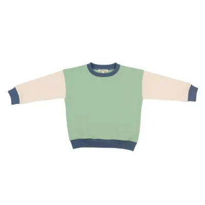 Kids Crewneck Sweatshirt - Green Trio