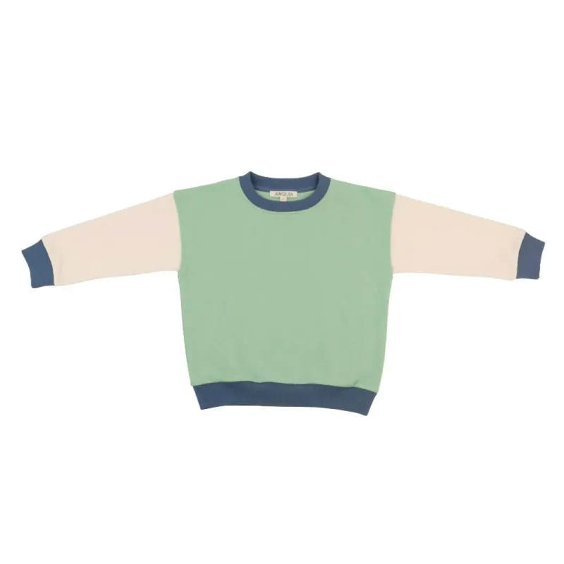 Kids Crewneck Sweatshirt - Green Trio