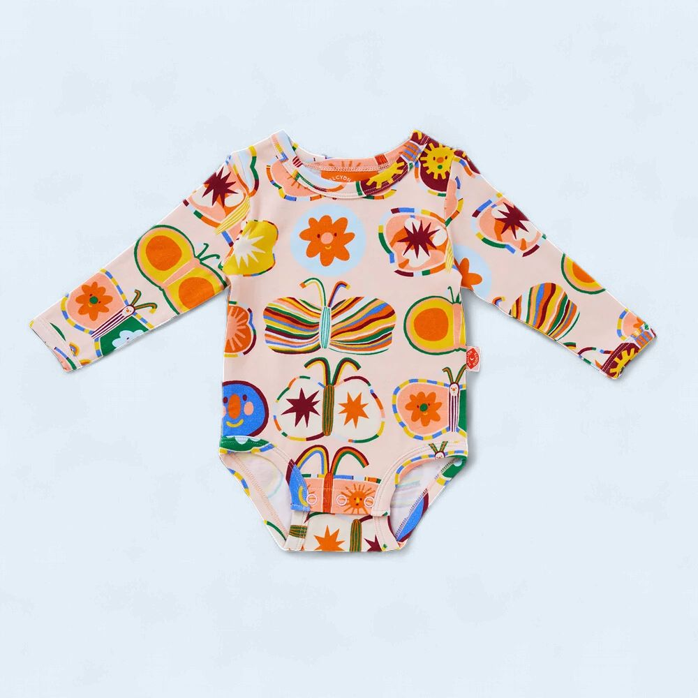 Baby Long Sleeve Bodysuit - Flutterby