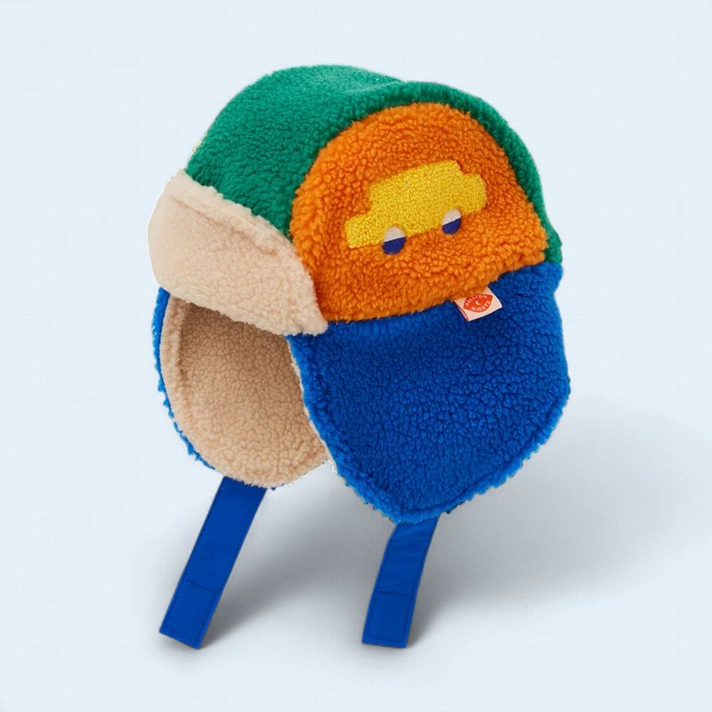 Baby Sherpa Trapper Hat - Beep Beep