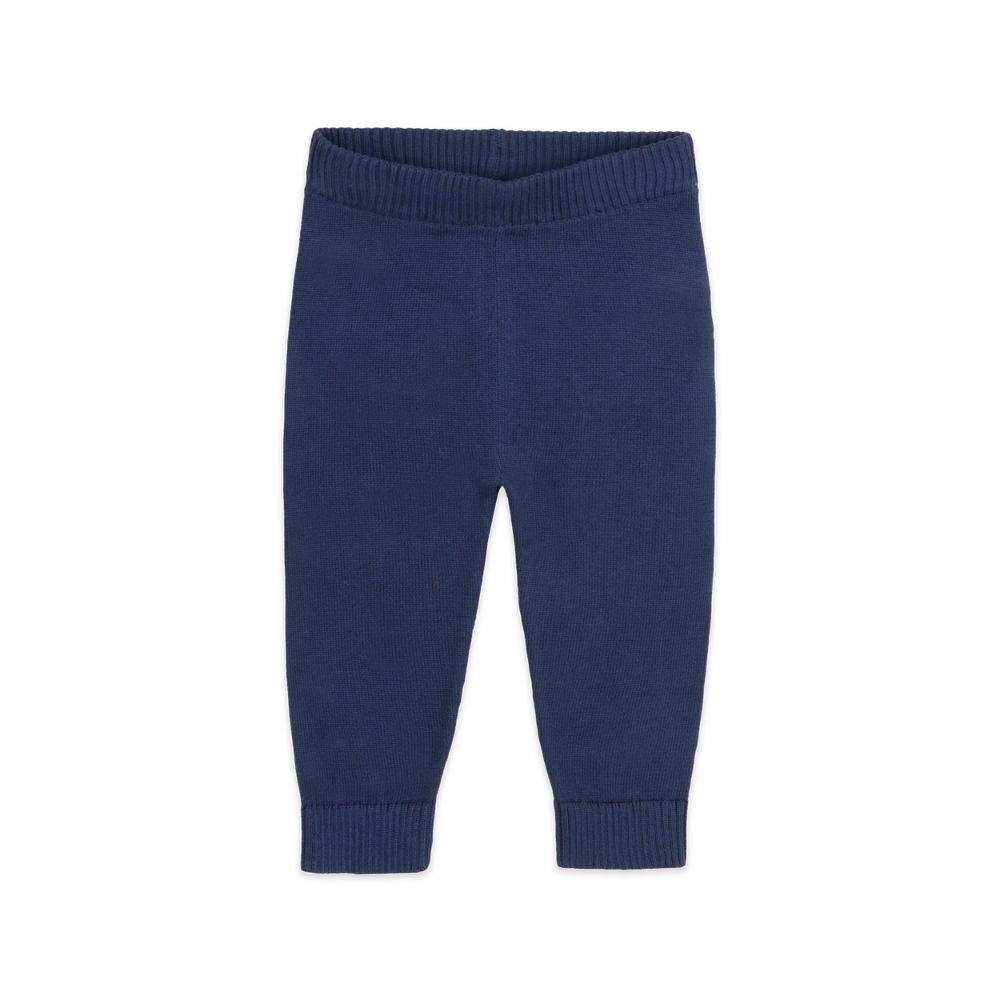 Pocket Sweater Knit Baby Pants - Navy