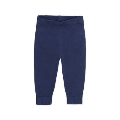 Pocket Sweater Knit Baby Pants - Navy