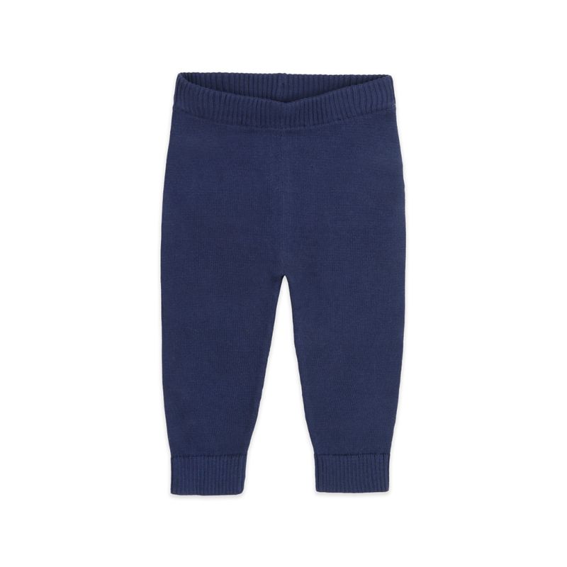 Pocket Sweater Knit Baby Pants - Navy