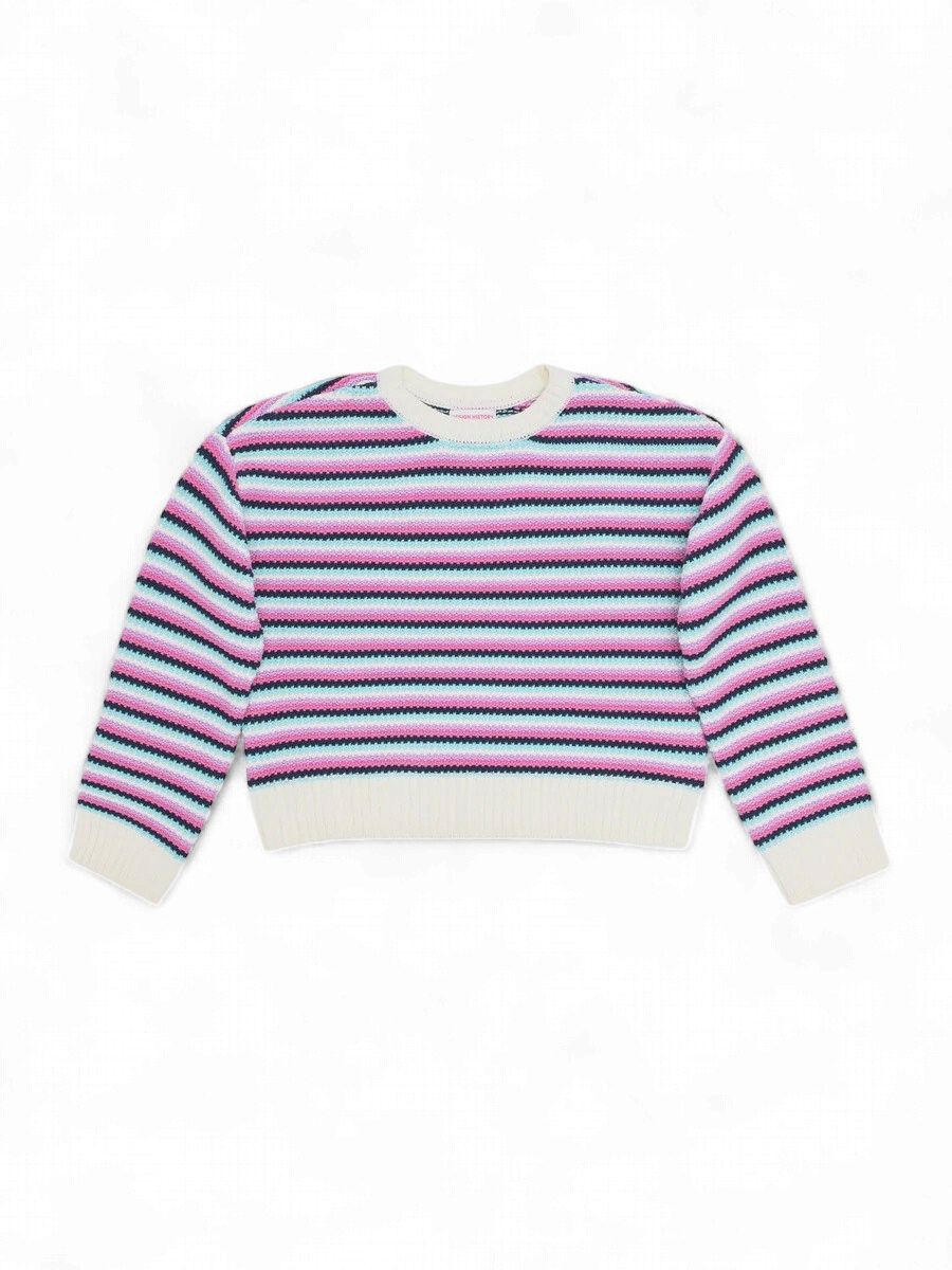 Girls Striped Sweater
