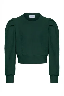 Jane Sweatshirt Textured - Hunter