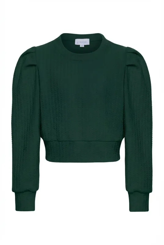 Jane Sweatshirt Textured - Hunter
