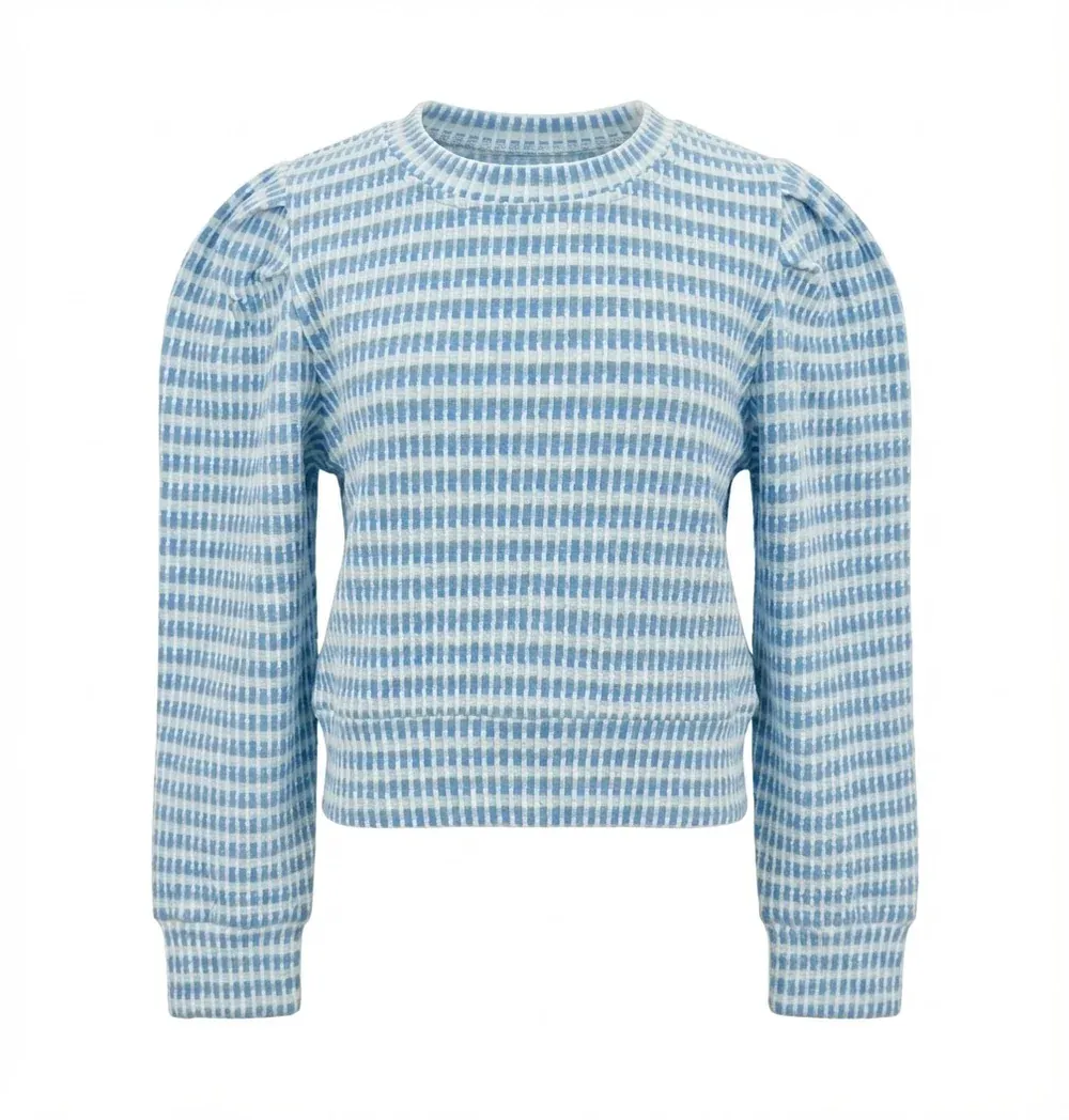 Peyton Top - Glacier/Cream