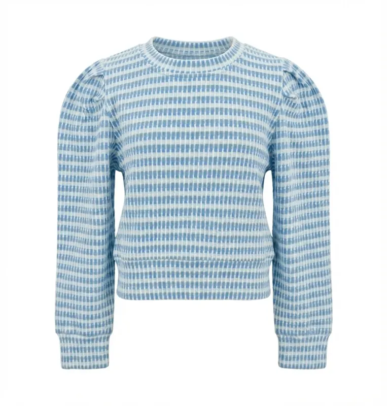 Peyton Top - Glacier/Cream