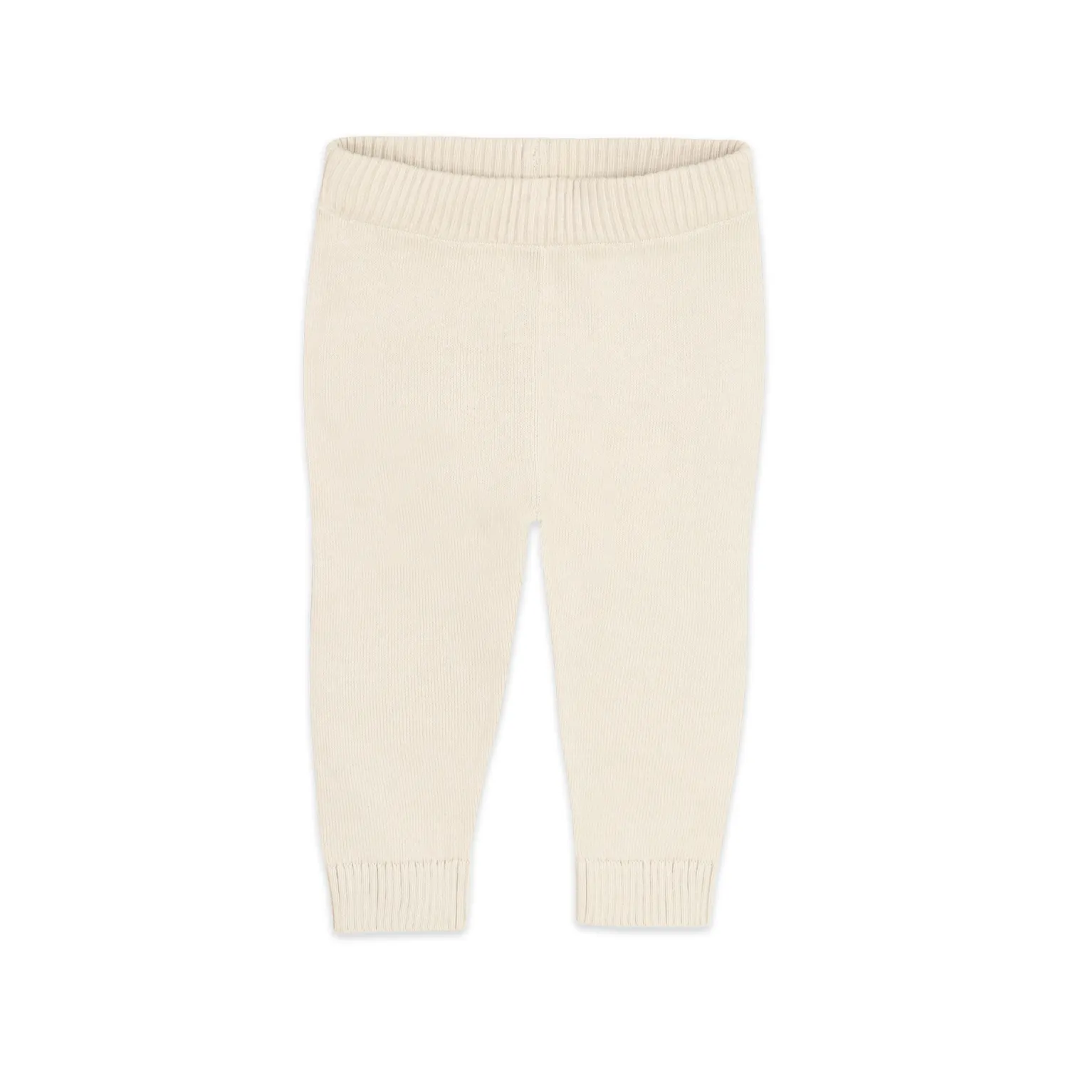 Pocket Sweater Knit Baby Pants - Ecru