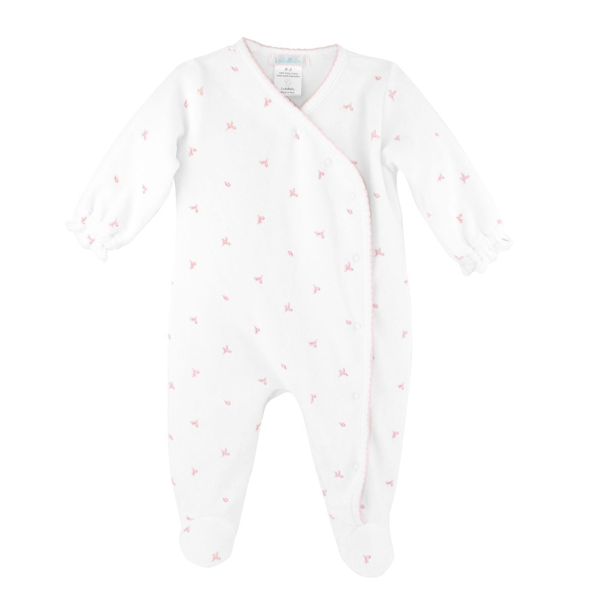 Baby Velour Petals Footie