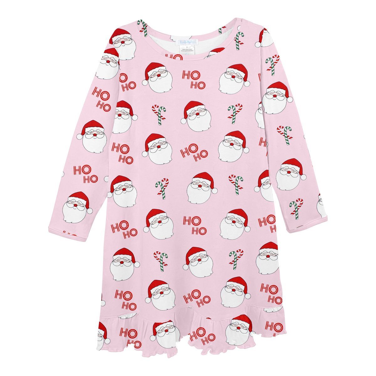 Girls Pima Cotton Sleep Dress - Classic Christmas