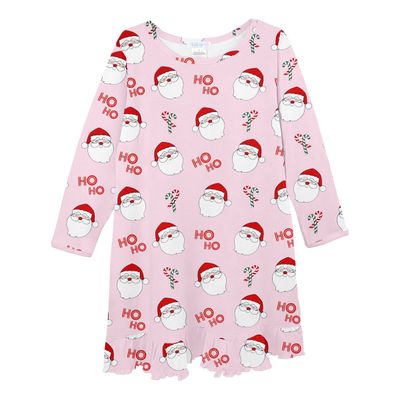 Girls Pima Cotton Sleep Dress - Classic Christmas