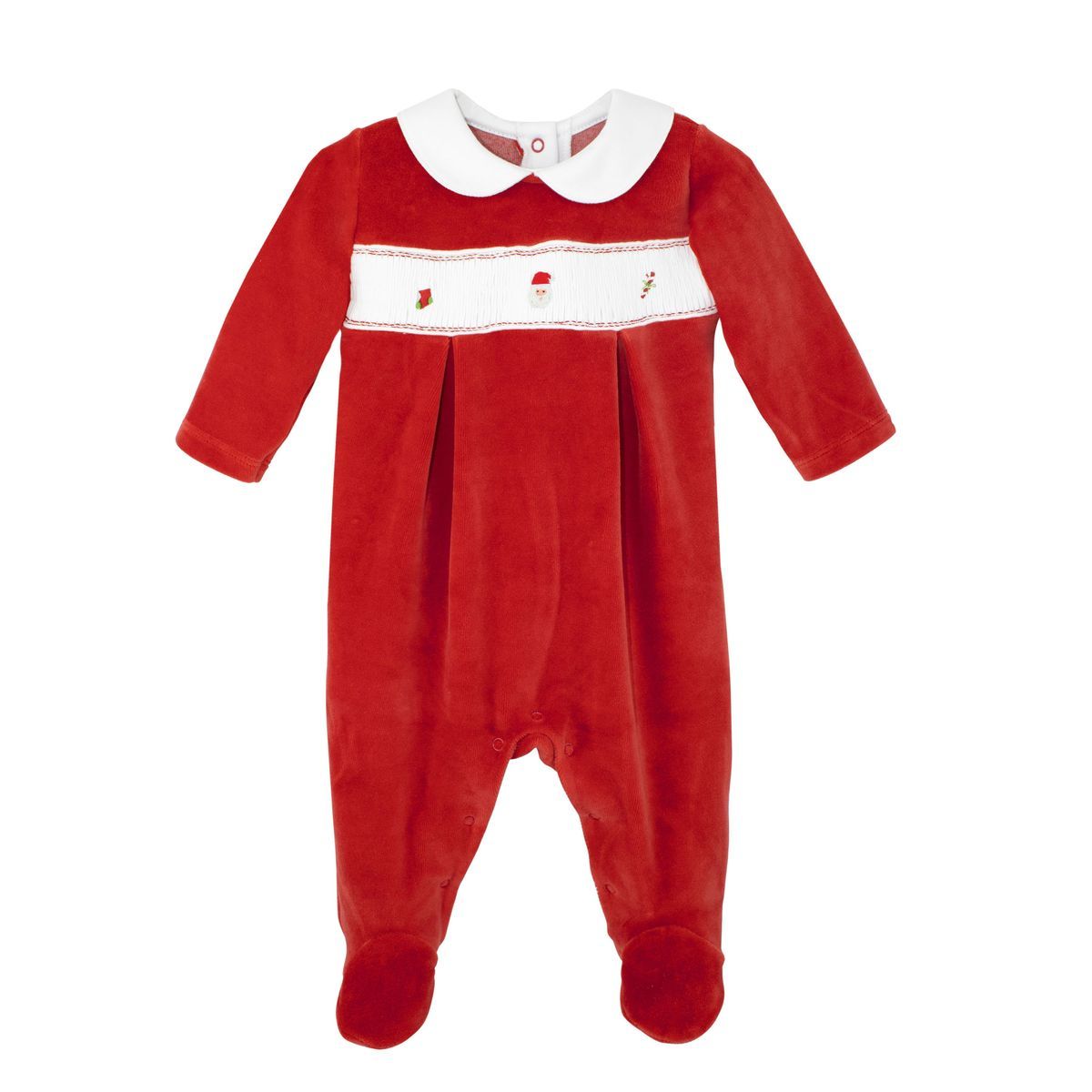 Baby Merry Christmas Smock Footie