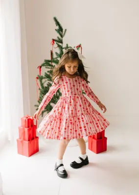 Girls Gwendolyn Ruffle Dress in Dainty Bows Girls Gwendolyn Ruffle Dress in Dainty Bows