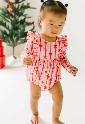 Baby Leah Romper - Dainty Bows