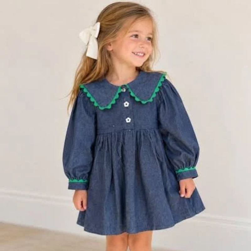 Girls Emily Denim Dress